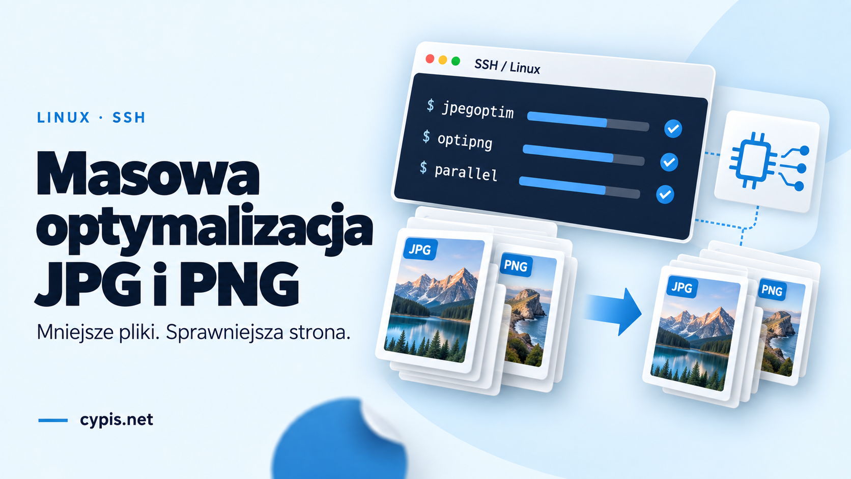 [LINUX] Masowa optymalizacja plik&oacute;w jpg i png z poziomu konsoli ssh